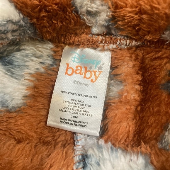 New Disney Baby The Lion King Sherpa Fleece Sweatshirt Pants Set Size 18 Months - Picture 4 of 9